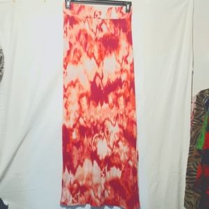 Tie-dyed Look Knit Skirt